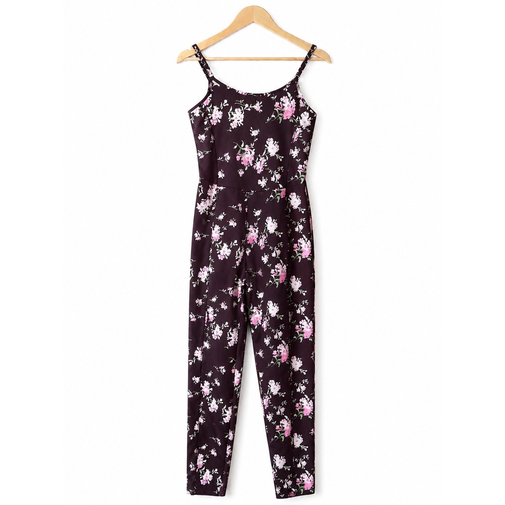 LoveShackFancy Floral Jumpsuit Romper Women's Small Sleeveless Pink Floral